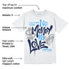 Midnight Navy 3s DopeSkill T-Shirt No Money No Love Typo Graphic