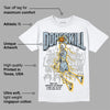 Blue Grey 13s DopeSkill T-Shirt Thunder Dunk Graphic