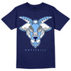 Jordan 6 University Blue DopeSkill College Navy T-Shirt Sneaker Goat Graphic Streetwear 