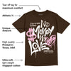 Neapolitan 11s DopeSkill Velvet Brown T-shirt No Money No Love Typo Graphic