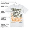 Olive 5s DopeSkill T-Shirt Money Is Our Motive Typo Graphic