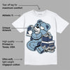 Diffused Blue Sail Grey White 1s DopeSkill T-Shirt Bear Steals Sneaker Graphic