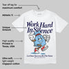 University Blue Collection DopeSkill T-Shirt Work Hard In Silence Graphic