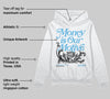 Legend Blue 11s DopeSkill Hoodie Sweatshirt Money Is Our Motive Typo Graphic