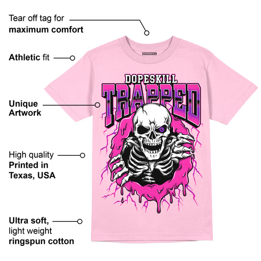 Pink Collection DopeSkill Pink T-shirt Trapped Halloween Graphic