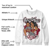 85 Metallic Burgundy 1s DopeSkill Sweatshirt Queen Of Hustle Graphic