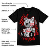 Black Cement 2s DopeSkill T-Shirt Smile Through The Pain Graphic