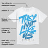 Military Blue 4s DopeSkill T-Shirt They Not Like Us Graphic