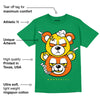 Green Collection DopeSkill Green T-shirt New Double Bear Graphic