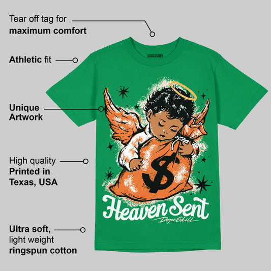 SP Nina Chanel Abney Bicoastal 3s DopeSkill Green T-shirt Heaven Sent Graphic