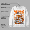 Orange Black White DopeSkill Sweatshirt Trippin Graphic