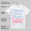 Cobalt Bliss 3s DopeSkill T-Shirt Money Is Our Motive Typo Graphic