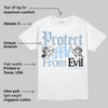 Blue Suede 40s DopeSkill T-Shirt Protect Me From Evil Graphic