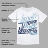 Diffused Blue Sail Grey White 1s DopeSkill T-Shirt LOVE Graphic