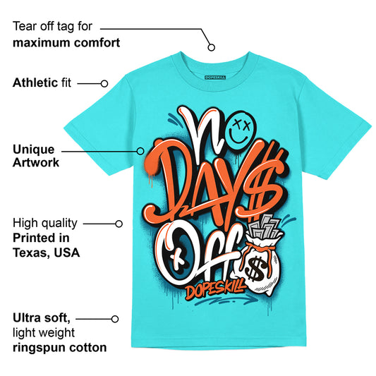 Dunk Dolphins DopeSkill Tahiti Blue T-shirt No Days Off Graphic