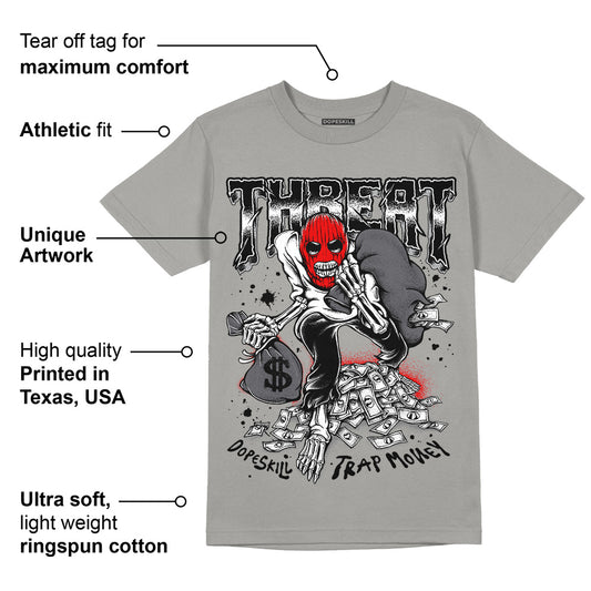 Paris Olympics 4s DopeSkill Grey T-shirt Threat Graphic