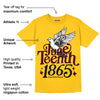 Yellow Collection DopeSkill Gold T-shirt Juneteenth 1865 Graphic