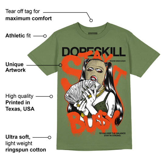 Olive Collection DopeSkill Olive T-shirt Stay It Busy Graphic