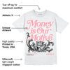 Red Stardust 3s DopeSkill T-Shirt Money Is Our Motive Typo Graphic