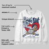 Summit White Navy 4s DopeSkill Sweatshirt No Fake Love Graphic