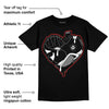 Black and White 14s DopeSkill T-Shirt Heart Jordan 14 Graphic