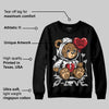 Bred Velvet 11s DopeSkill Sweatshirt Broken Bear Graphic