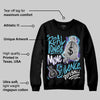 Aqua 8s DopeSkill Sweatshirt Real Ones Move In Silence Graphic