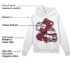 85 Metallic Burgundy 1s DopeSkill Hoodie Sweatshirt Bear Steals Sneaker Graphic