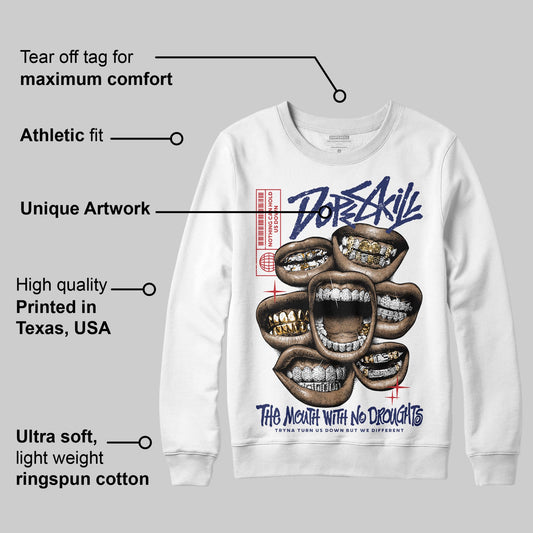 Rare Air 11s DopeSkill Sweatshirt The Mouth With No Droughts Graphic
