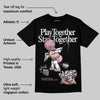 Stars Court White/Pink DopeSkill T-Shirt Play together, Stay together Graphic