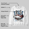 French Blue 12s DopeSkill Sweatshirt Trust No One Graphic