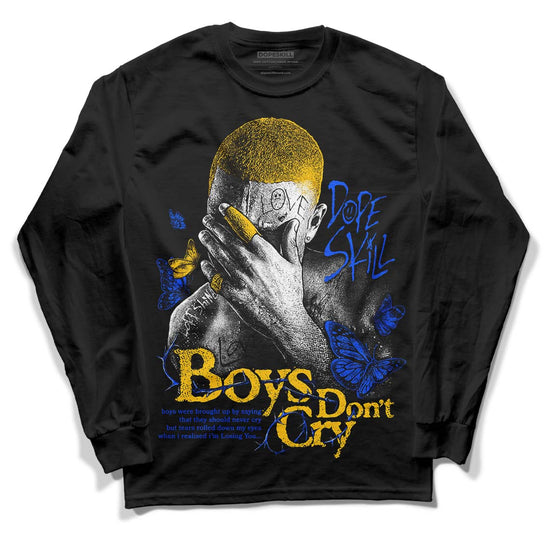 Jordan 14 “Laney” DopeSkill Long Sleeve T-Shirt Boys Don't Cry Graphic Streetwear - Black