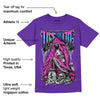 Dunk Purple Championship Court White DopeSkill Purple T-shirt Life or Die Graphic