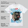 Military Blue 4s DopeSkill T-Shirt Rolling in Money Graphic