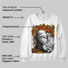 Orange Black White DopeSkill Sweatshirt New Get Rich Graphic