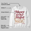 Samba OG Collegiate Burgundy DopeSkill Sweatshirt Money Is Our Motive Typo Graphic