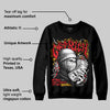 Red Collection DopeSkill Sweatshirt New Get Rich Graphic