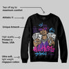PURPLE 'All Hustle No Luck' DopeSkill Graphic Sweatshirt