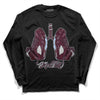 Jordan 5 Retro Burgundy (2023) DopeSkill Long Sleeve T-Shirt Breathe Graphic Streetwear - Black 