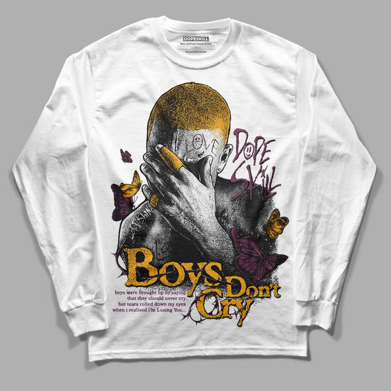 Jordan 1 Retro High OG Brotherhood DopeSkill Long Sleeve T-Shirt Boys Don't Cry Graphic Streetwear - White