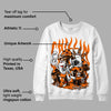 Orange Black White DopeSkill Sweatshirt Chillin Graphic