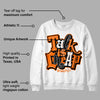 Orange Black White DopeSkill Sweatshirt Talk Is Chip Graphic