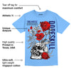 Powder Blue 9s DopeSkill Sky Blue T-shirt Side Hustle Graphic