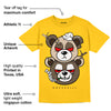 Yellow Collection DopeSkill Gold T-shirt New Double Bear Graphic