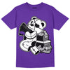 AJ 13 Court Purple DopeSkill Purple T-shirt Bear Steals Sneaker Graphic