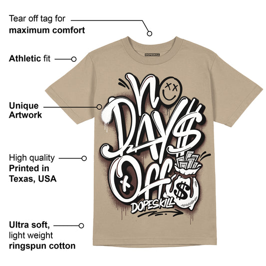 Latte 1s DopeSkill Medium Brown T-shirt No Days Off Graphic