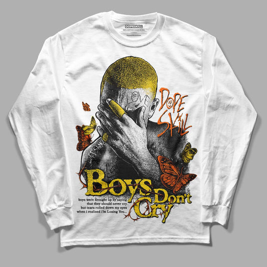 Jordan 4 Thunder DopeSkill Long Sleeve T-Shirt Boys Don't Cry Graphic Streetwear - White