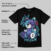 Aqua 8s DopeSkill T-Shirt Smile Through The Pain Graphic