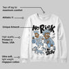 Blue Suede 40s DopeSkill Sweatshirt No Risk No Story Graphic