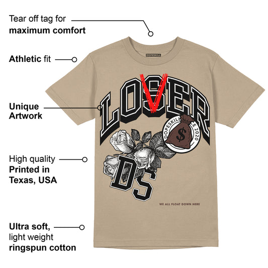 Latte 1s DopeSkill Medium Brown T-shirt Loser Lover Graphic